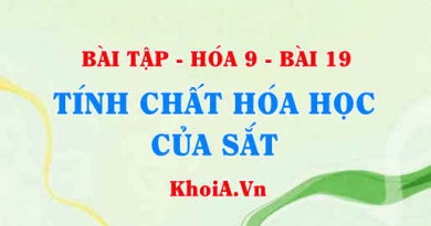 Bài tập Sắt (Fe): Giải bài 1, 2, 3, 4, 5 trang 60 SGK Hóa 9 bài 19